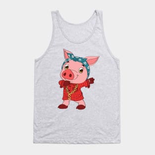 Pig Dabbing Cartoon Tank Top